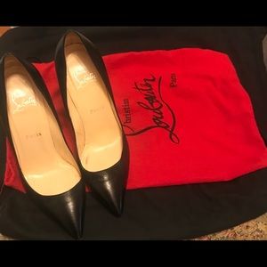 Authentic Christian Louboutin Black Heels Pigalle